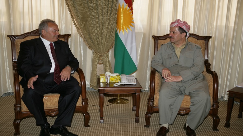 Prof. Dr Kinyaz İbrahim ve Başkan Mesud Barzani 
